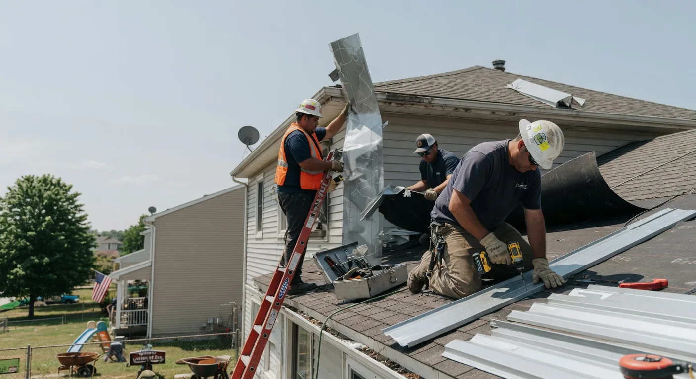 Storm Damage Metal Roof Repair in Gilmore City, IA